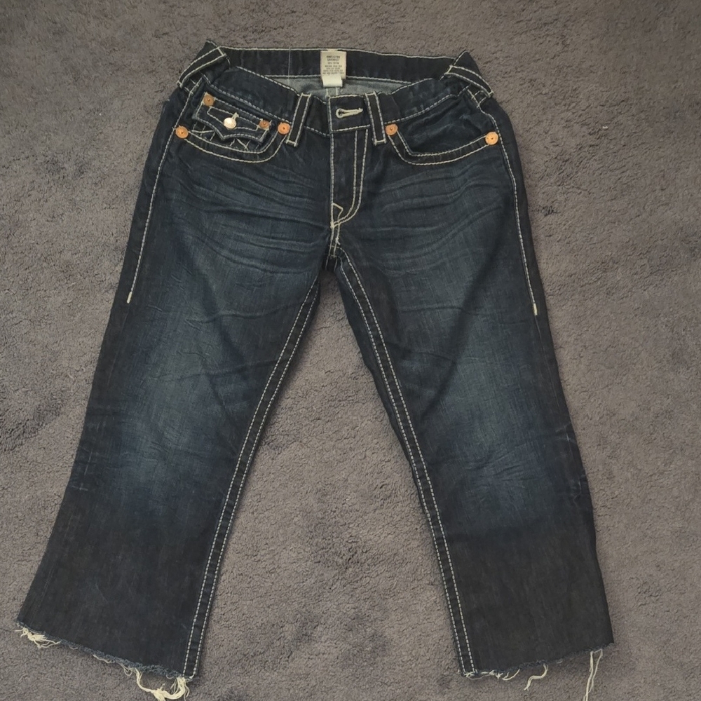 True Religion Indigo Cropped Women's Jeans
